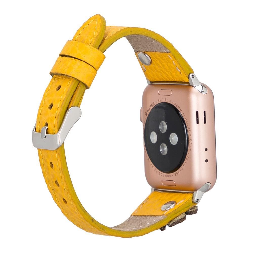 Flower Slim Leather Apple Watch Band
