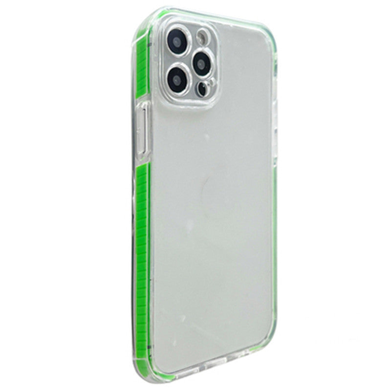Two-color Border Transparent Thickened Airbag Mobile Phone Case