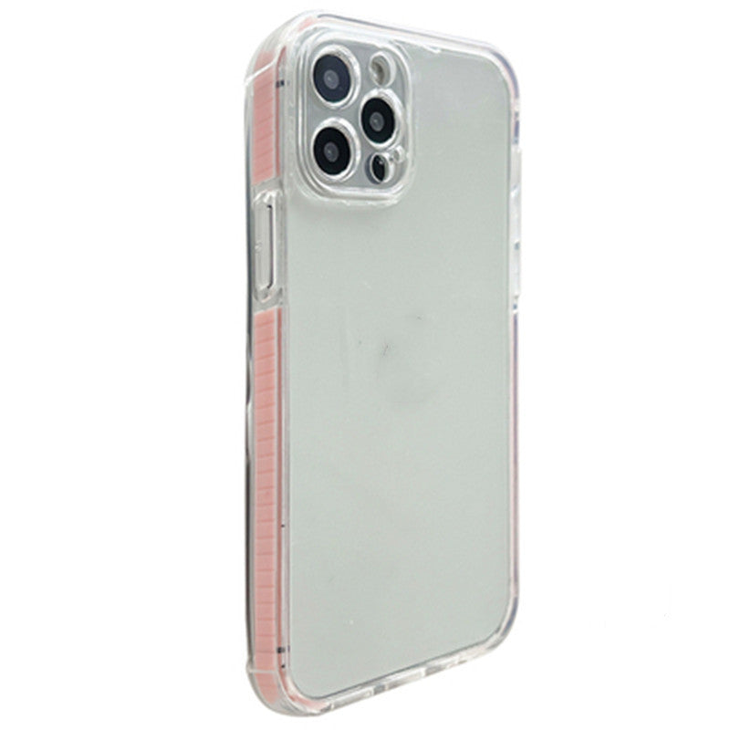 Two-color Border Transparent Thickened Airbag Mobile Phone Case