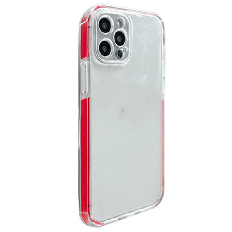 Two-color Border Transparent Thickened Airbag Mobile Phone Case
