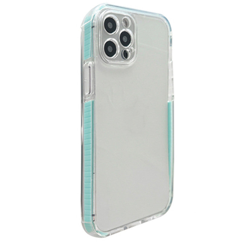 Two-color Border Transparent Thickened Airbag Mobile Phone Case
